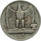 Italien 5 Lire 1927 - Vittorio Emanuele III. 1900-1946